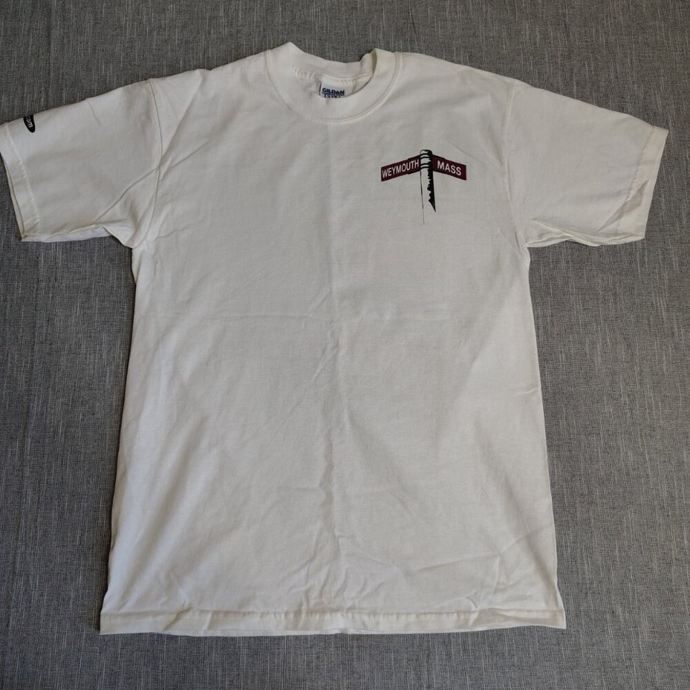 Waymouth Massachusetts T-Shirt White‎ 5050 Ultra Cotton Short Sleeve Crewneck